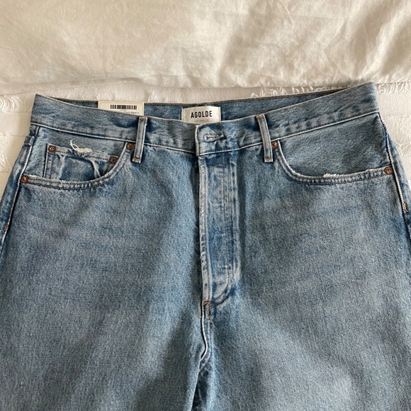 NWT Agolde 90’s Pinch Waist High Rise Jean in Abstract - 31 - Picture 7 of 12